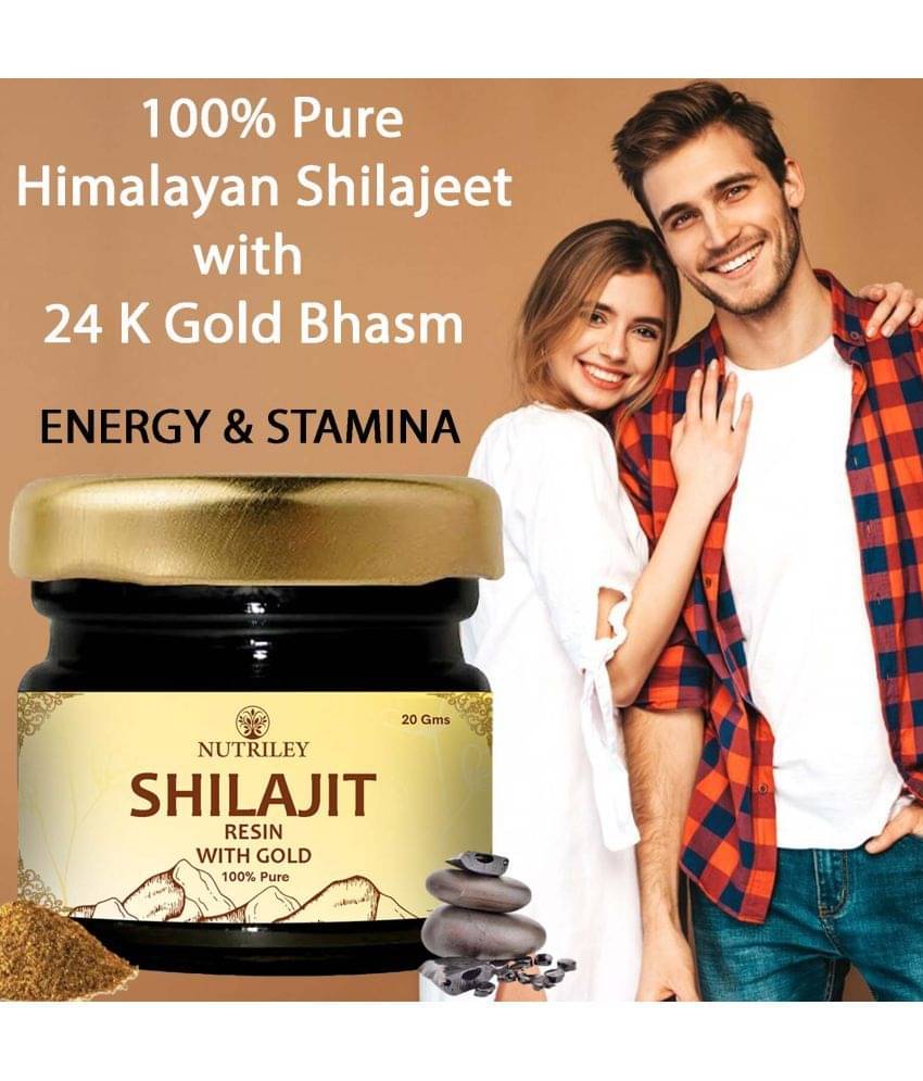     			Nutriley Shilajeet Gold Resin for stamina, Improves Performance, Strength & Stamina, Improves Vigour & Vitalilty, Natural Antioxidant & Anti-inflammatory, Shilajit gold capsule
