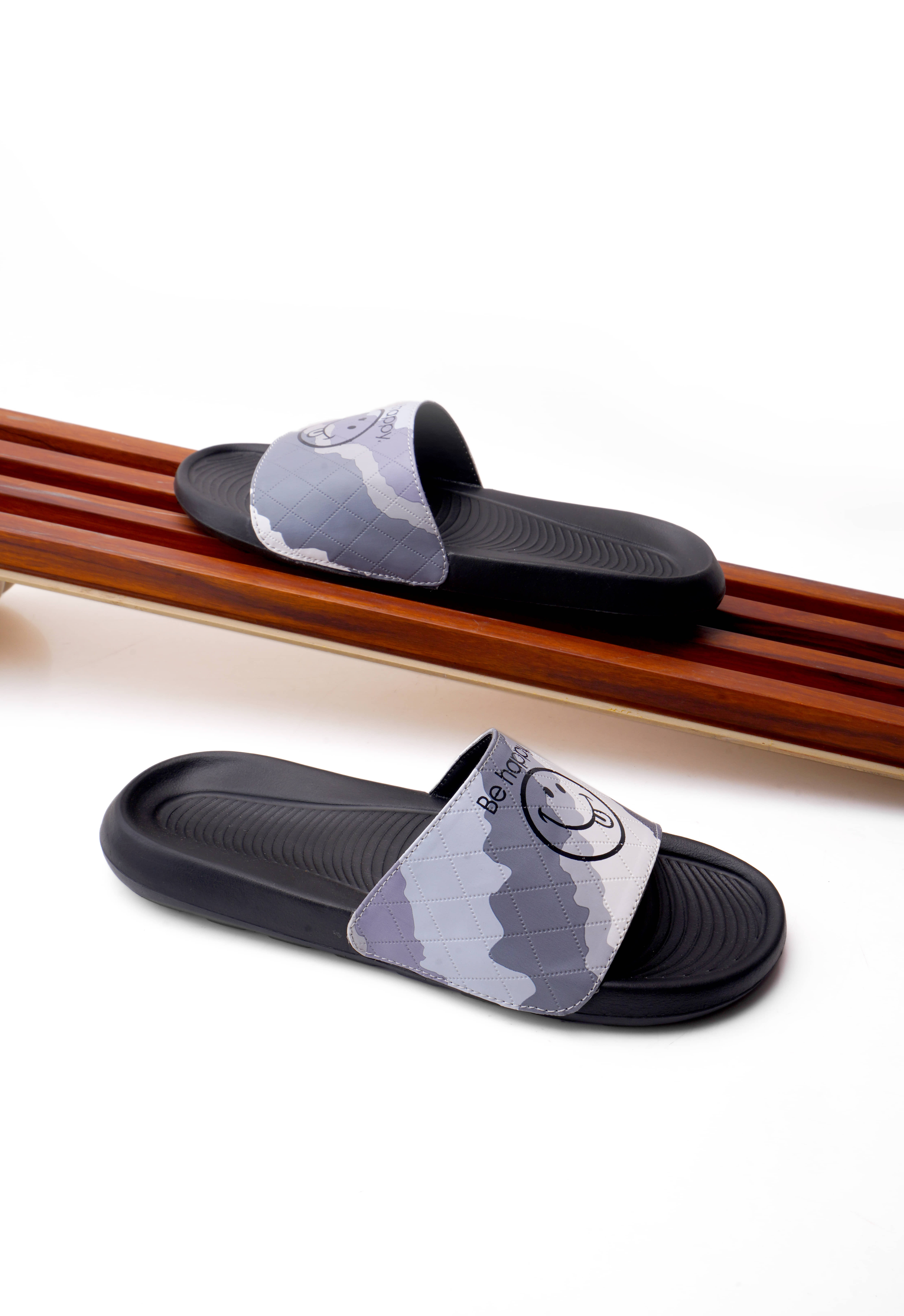 PERY PAO Black Men's Slide Flip Flop