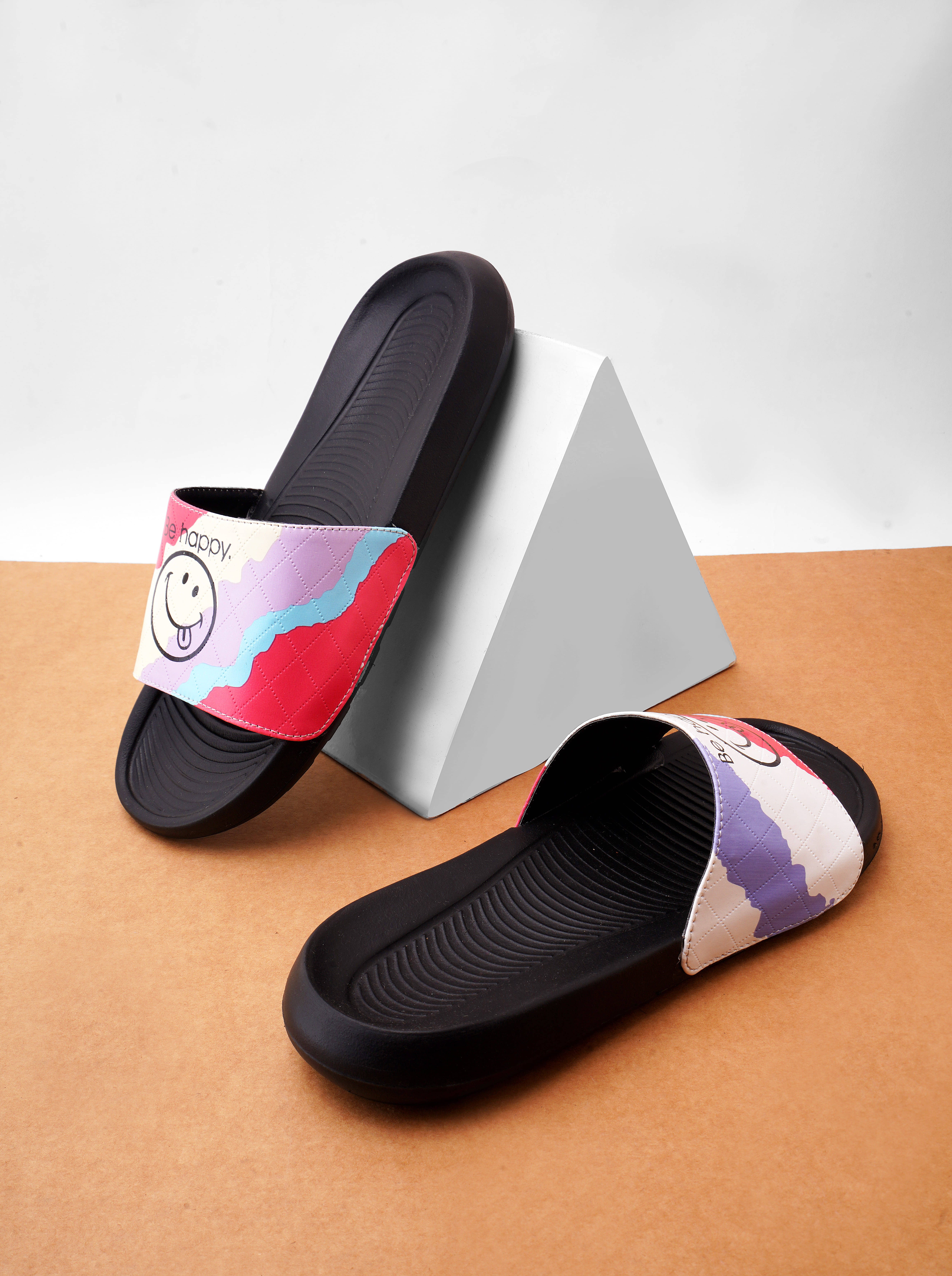 PERY PAO Black Men's Slide Flip Flop