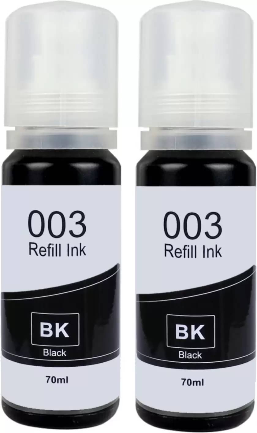     			TEQUO 003 Ink Black Pack of 2 Cartridge for Ink Printers Models: L3110, L3100, L3101, L3115, L3116, L3150, L3151, L3152, L3156