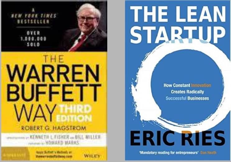     			The Lean Startup + The warren buffett way