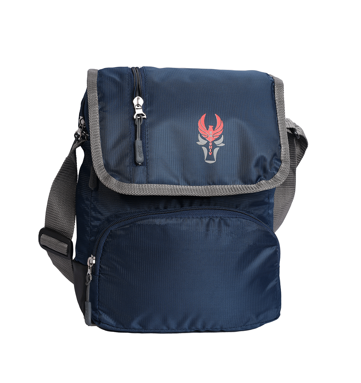     			krishiv Cross Body Sling Bag Polyester Blue Passport Holder