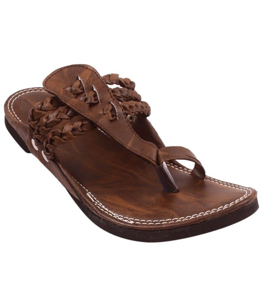 rajeraj Brown Men's Kolhapuris - Ethnic Shoes | Buy online on ZillyBuy