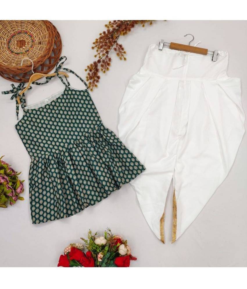     			Aarya Creation Girls Crepe Suit Sets ( Pack of 1 , Green )