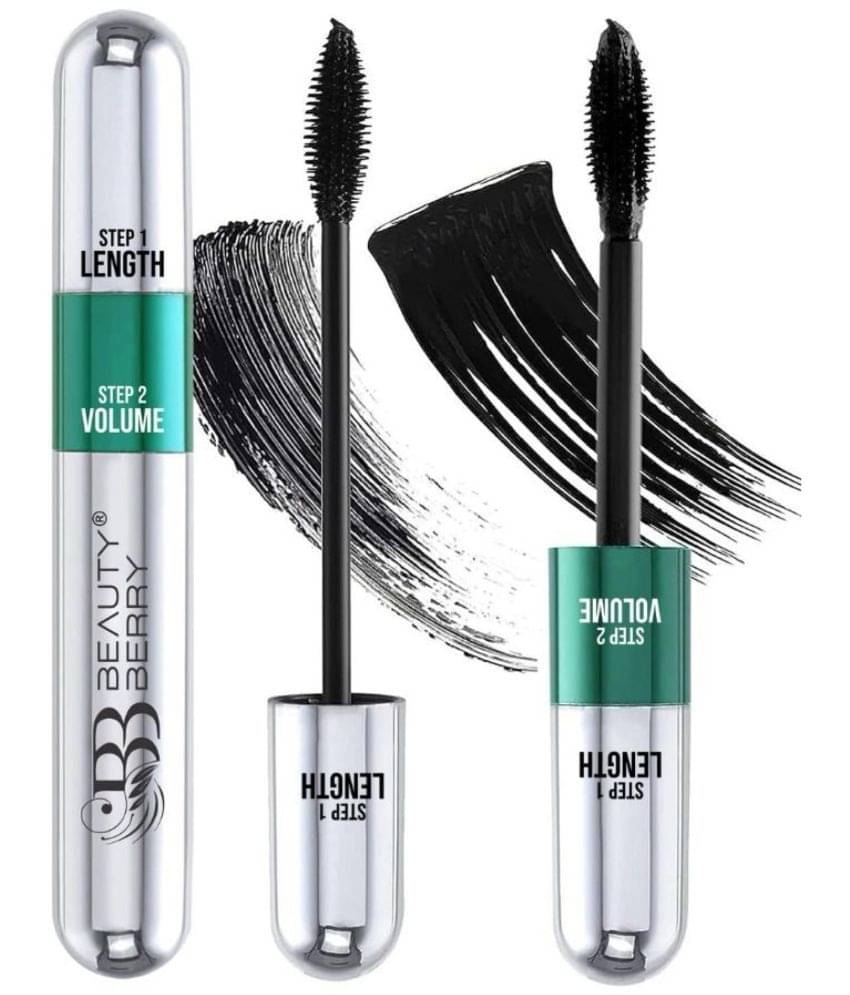 Beauty Berry Twin Turbo 2 in 1 Volumizing and Lengthening Mascara 15 ml , Black (Pack of 1)     			Beauty Berry Twin Turbo 2 in 1 Volumizing and Lengthening Mascara 15 ml , Black (Pack of 1)