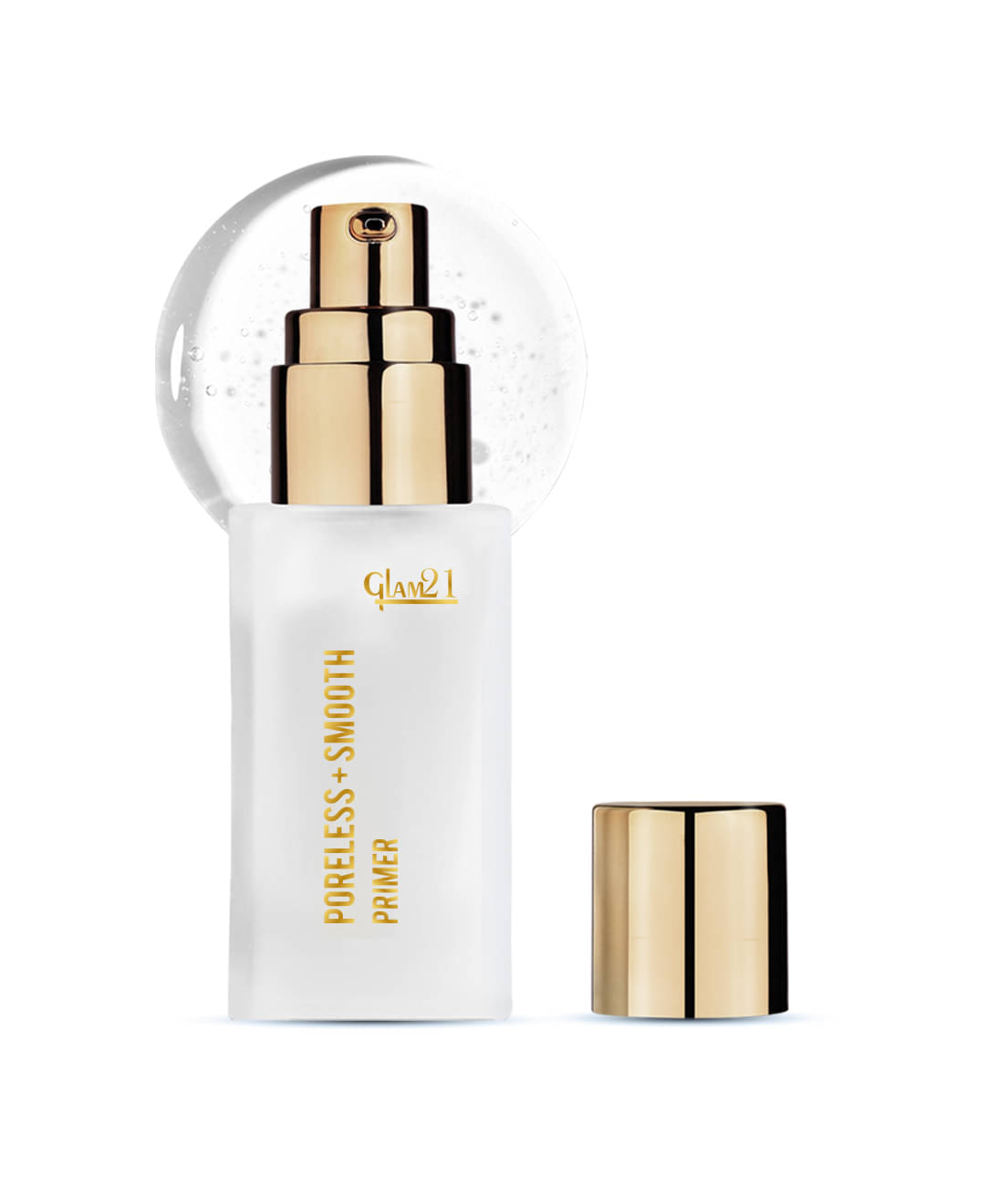     			Glam 21 Poreless + Smooth Primer Gel Texture Blends Seamlessly Blurs Pores 30ml Transparent