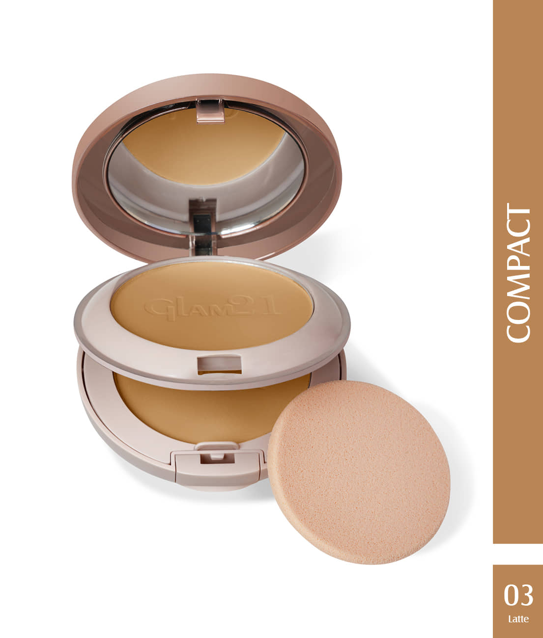 Glam21 2in1 Powder Perfect Complexion Compact with Oil Control formula Matte Finish 24g Shade-01