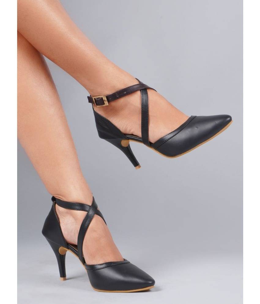     			JM Looks Black Women's Sandal Heels