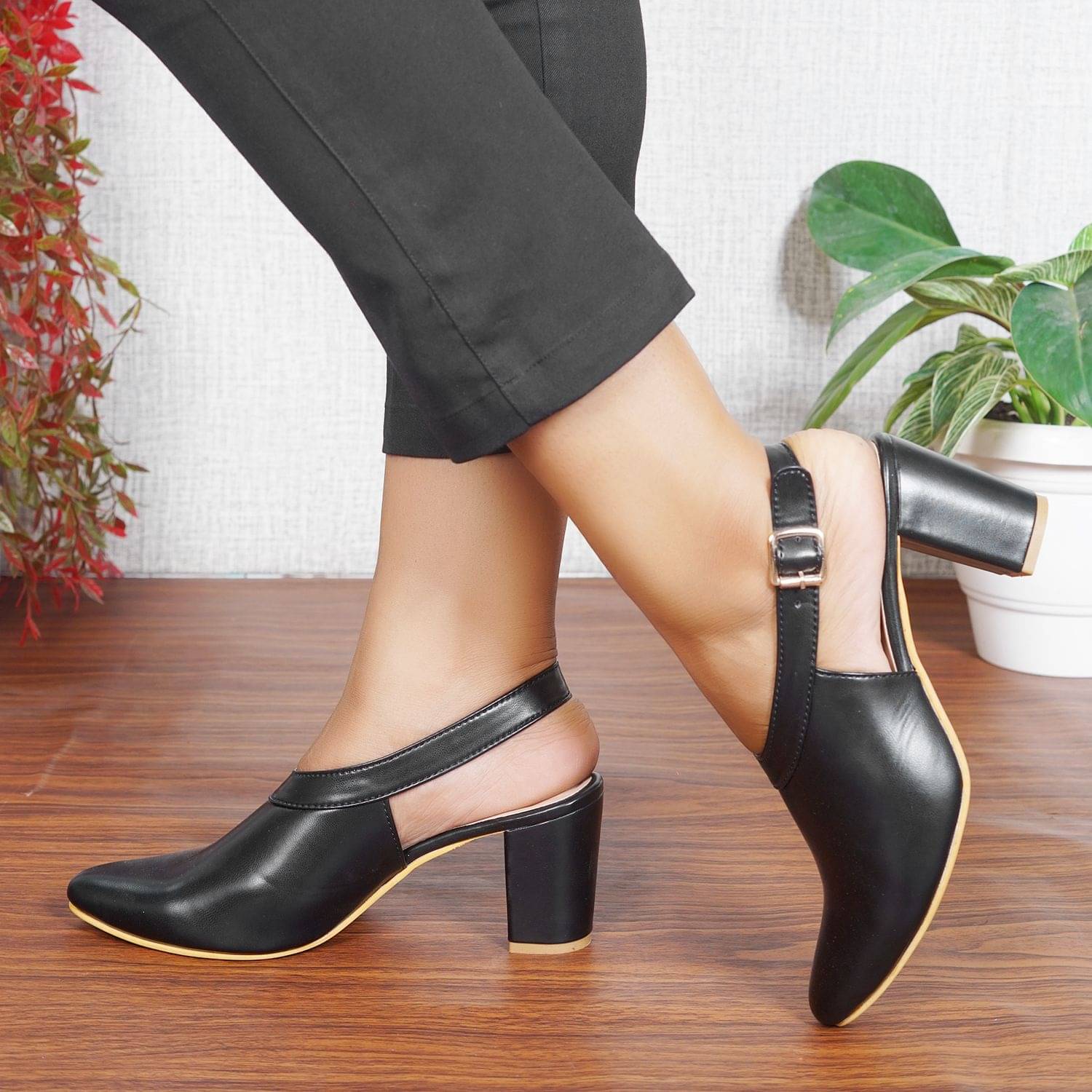     			JM Looks Black Women's Sandal Heels