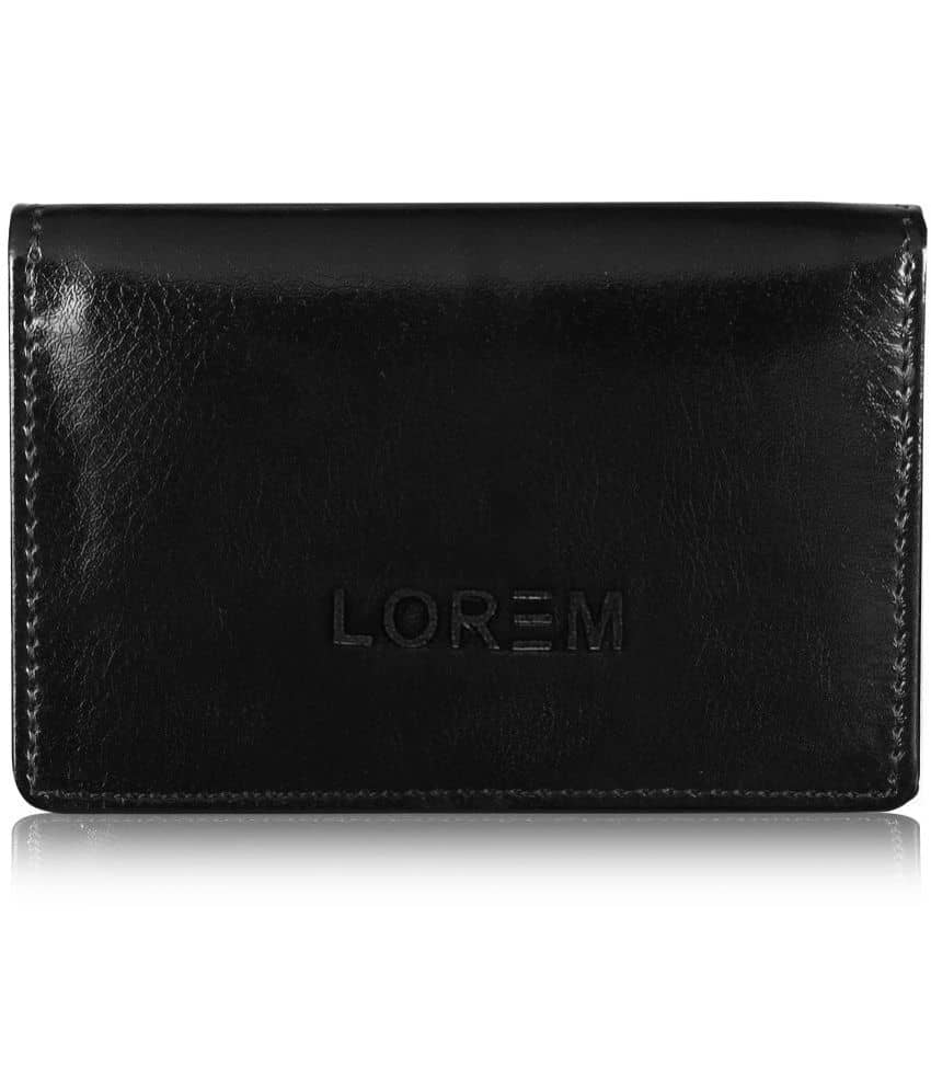 Lorem Black Faux Leather Men's Short Wallet ( Pack of 1 ) - Handbags | Buy online on ZillyBuy
