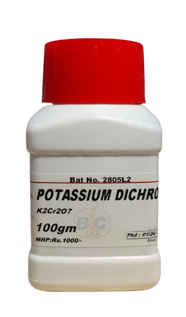     			POTASSIUM DICHROMATE LR - 100gm