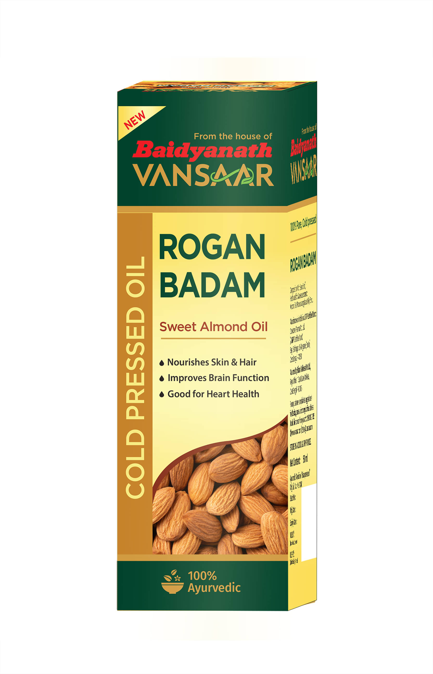 Vansaar Rogan Badam Oil 100Ml| 100% Pure Badam Tel For Glowing Skin & Hair Growth Vansaar Rogan Badam Oil 100Ml| 100% Pure Badam Tel For Glowing Skin & Hair Growth