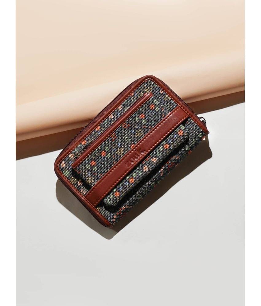     			Zouk Jute Multicolor Women's Zip Around Wallet ( Pack of 1 )