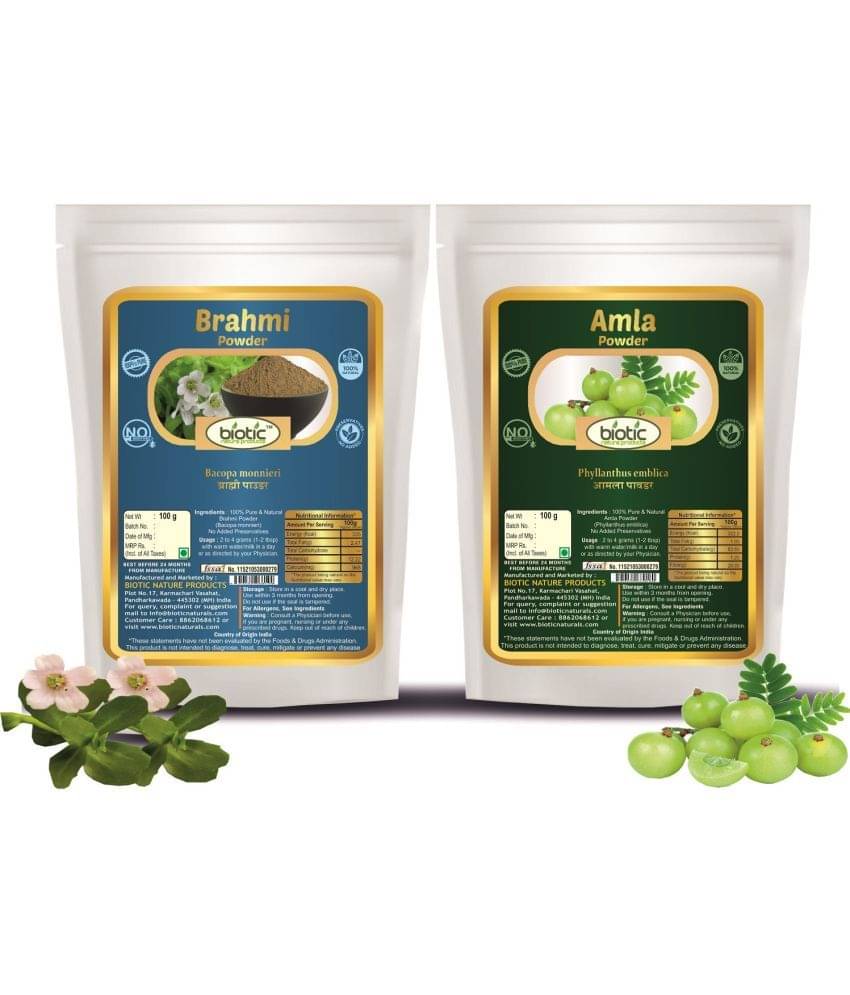 Biotic Brahmi and Amla Powder (100 gm each) 200 gm Biotic Brahmi and Amla Powder (100 gm each) 200 gm