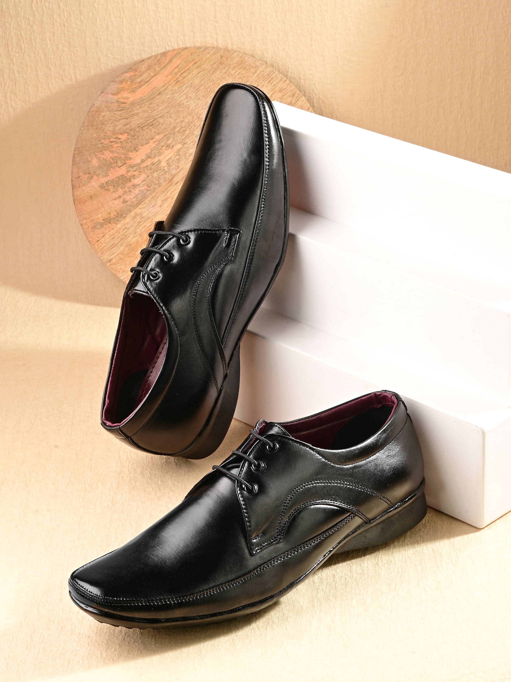 Bucik Black Men's Derby Formal Shoes Bucik Black Men's Derby Formal Shoes