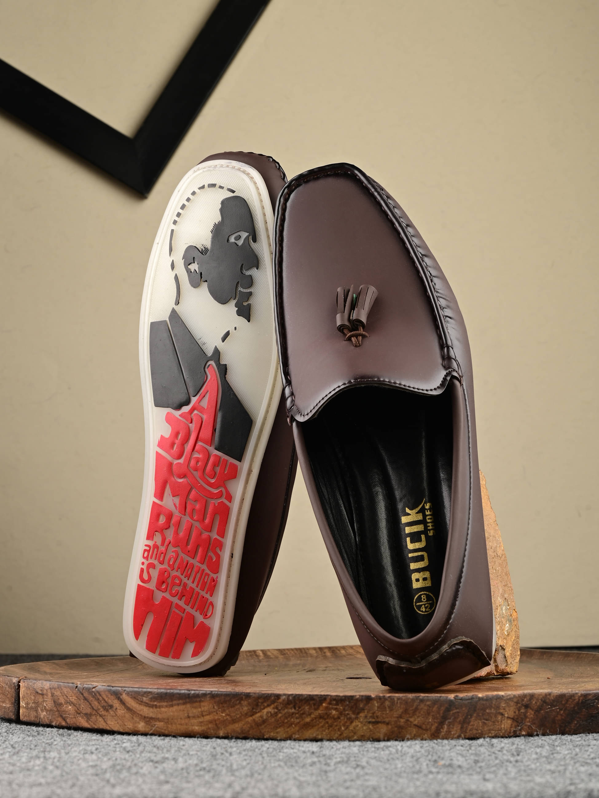     			Bucik Brown Men's Slip on