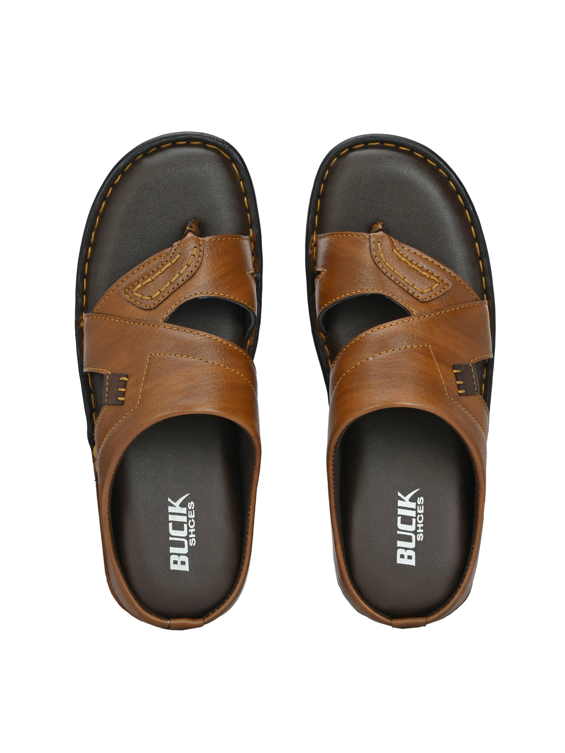Bucik TAN Men's Leather Slipper