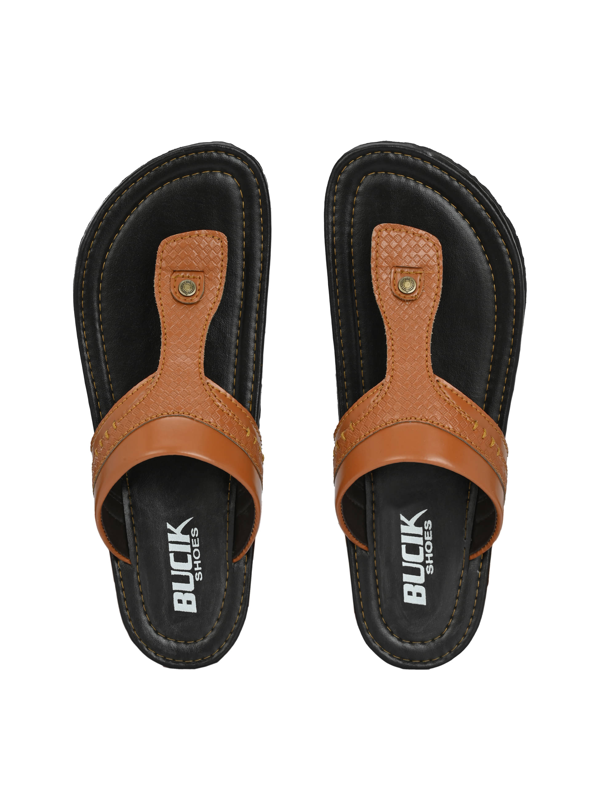     			Bucik TAN Men's Leather Slipper