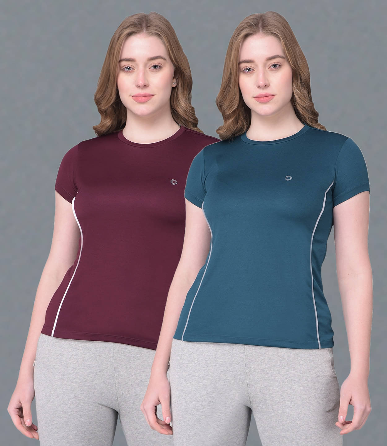     			Dollar Multi Color Polyester Tees - Pack of 2