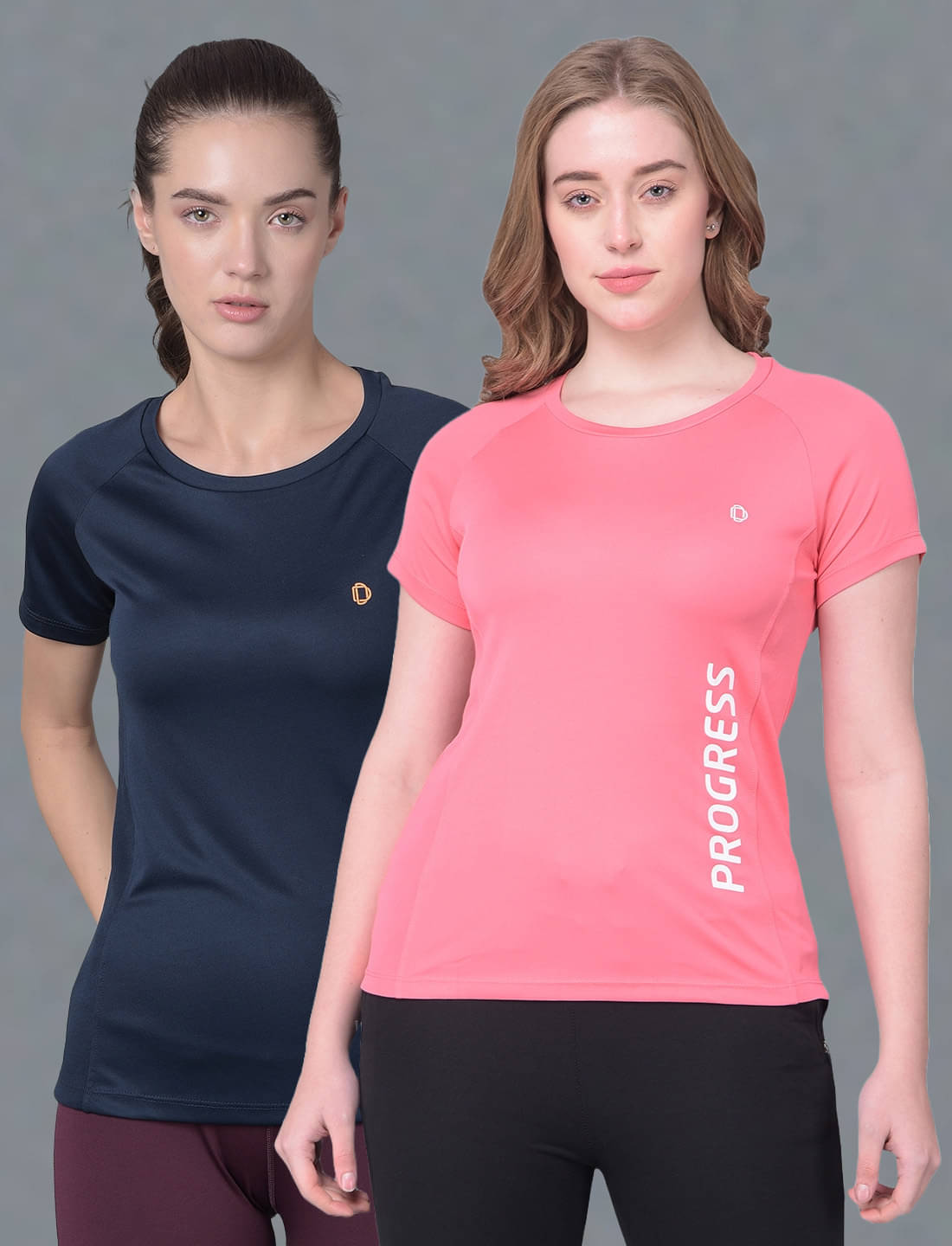     			Dollar Multi Color Polyester Tees - Pack of 2
