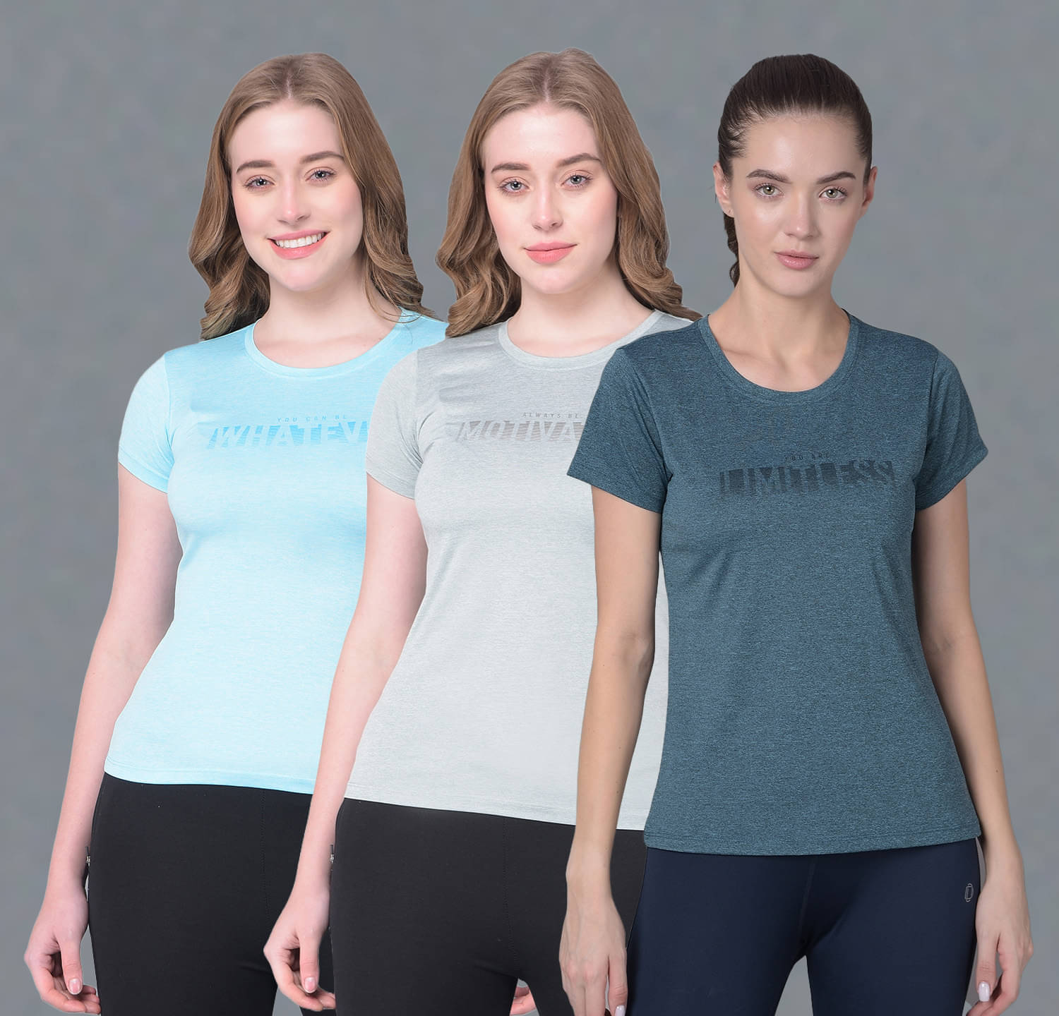     			Dollar Multi Color Polyester Tees - Pack of 3
