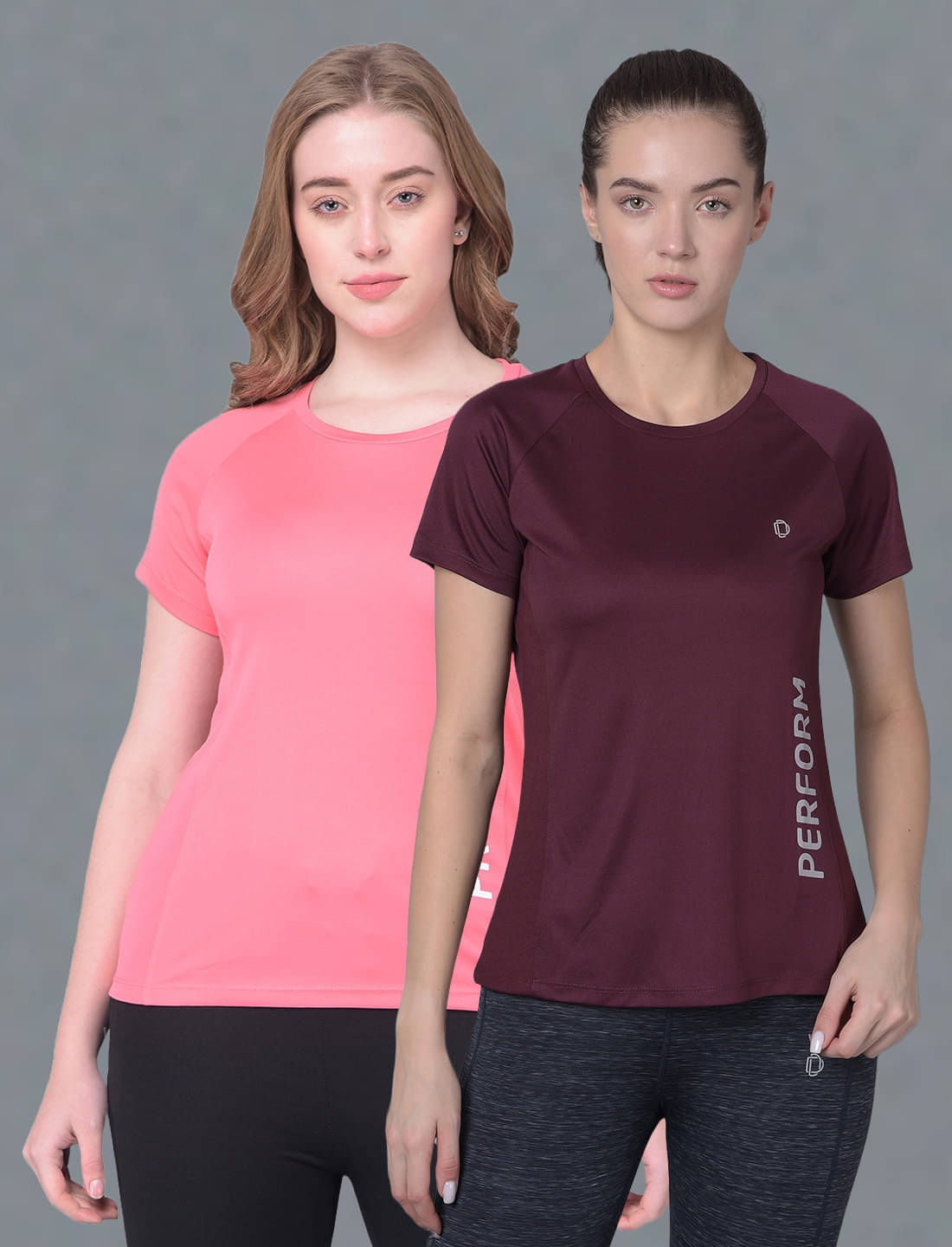     			Dollar Multi Color Polyester Tees - Pack of 2