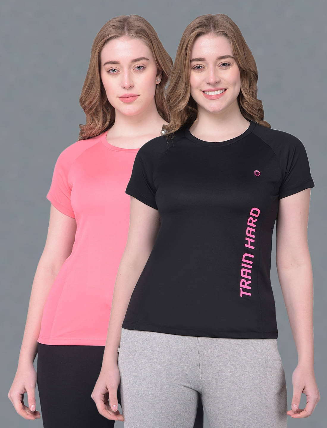     			Dollar Multi Color Polyester Tees - Pack of 2