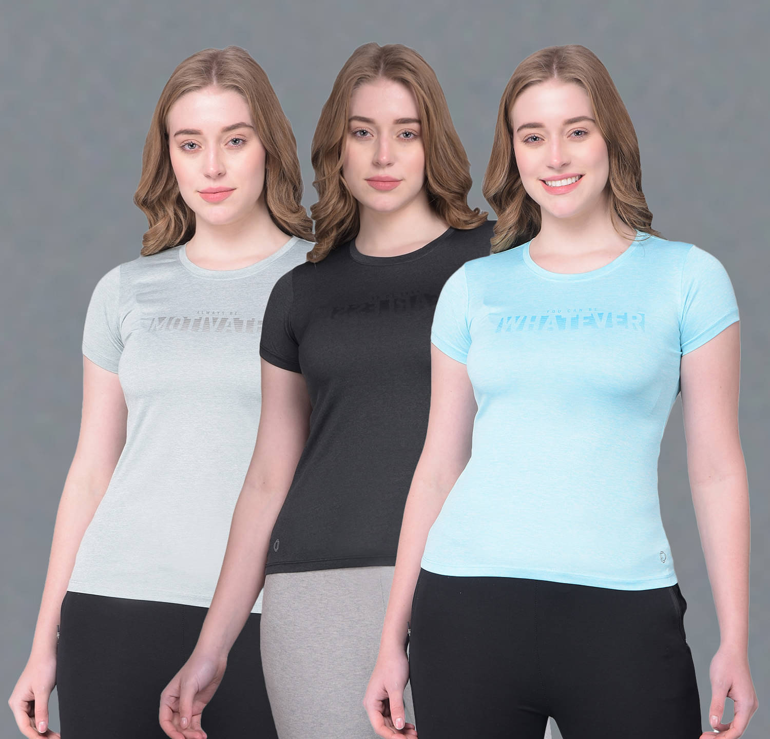     			Dollar Multi Color Polyester Tees - Pack of 3