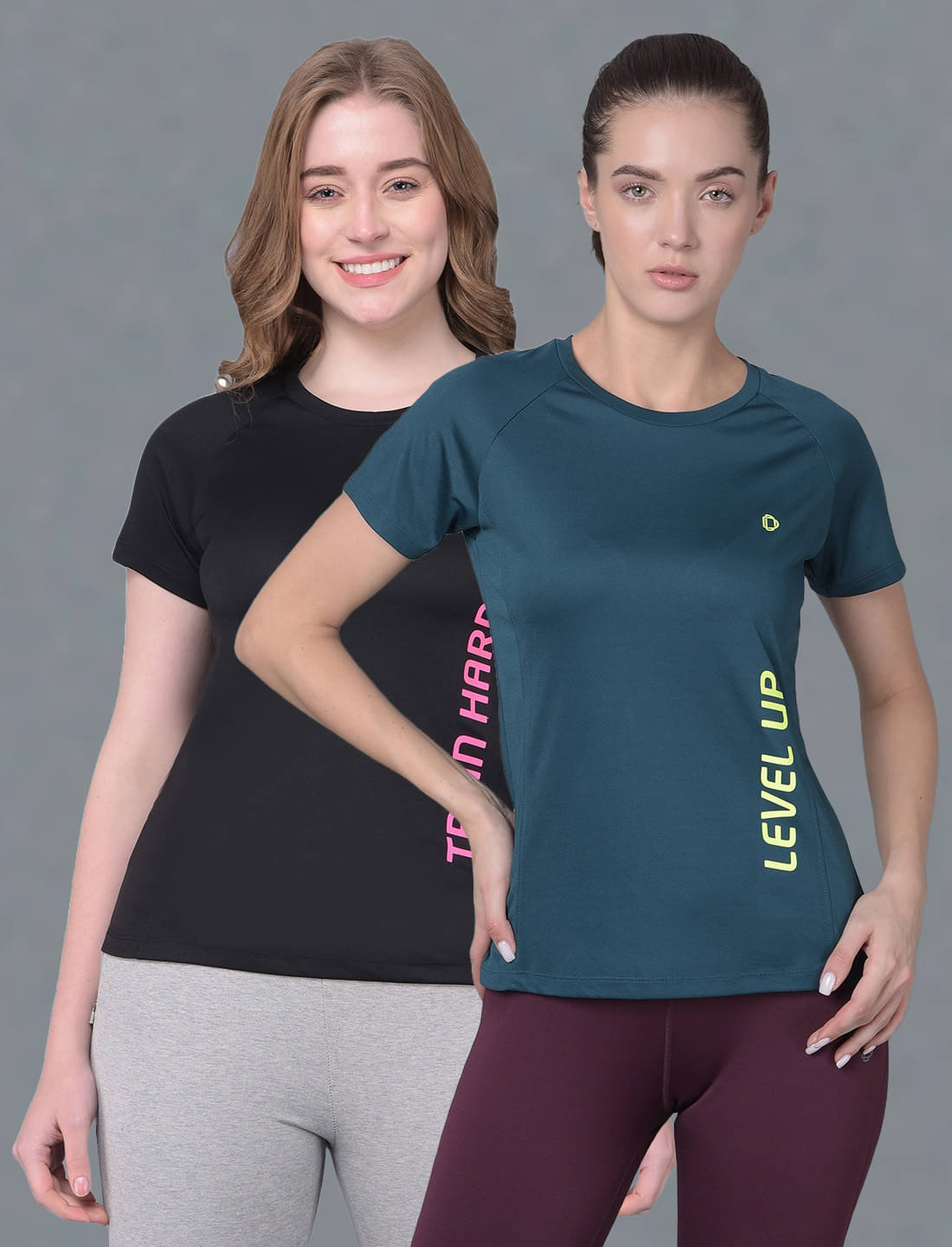     			Dollar Multi Color Polyester Tees - Pack of 2