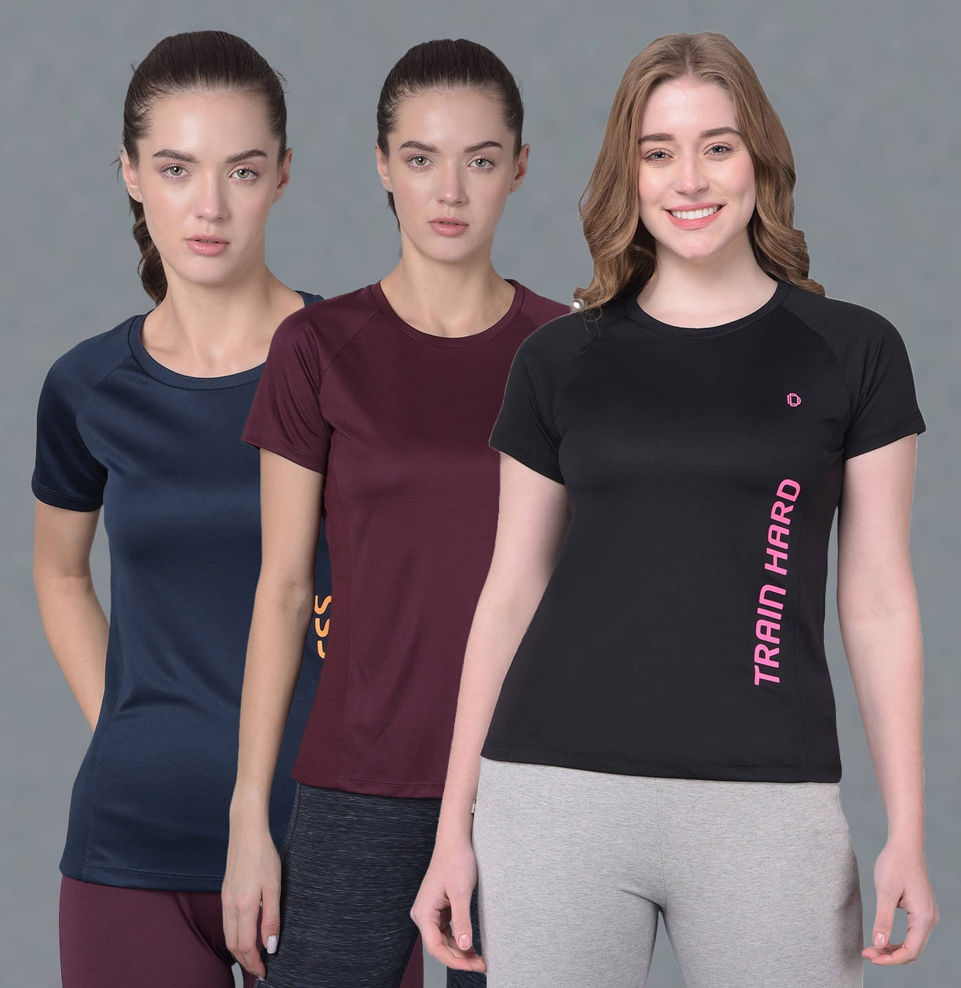     			Dollar Multi Color Polyester Tees - Pack of 3