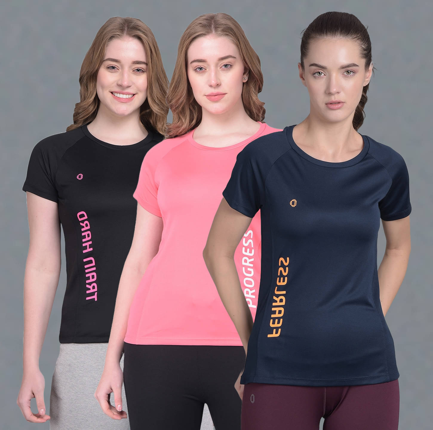     			Dollar Multi Color Polyester Tees - Pack of 3