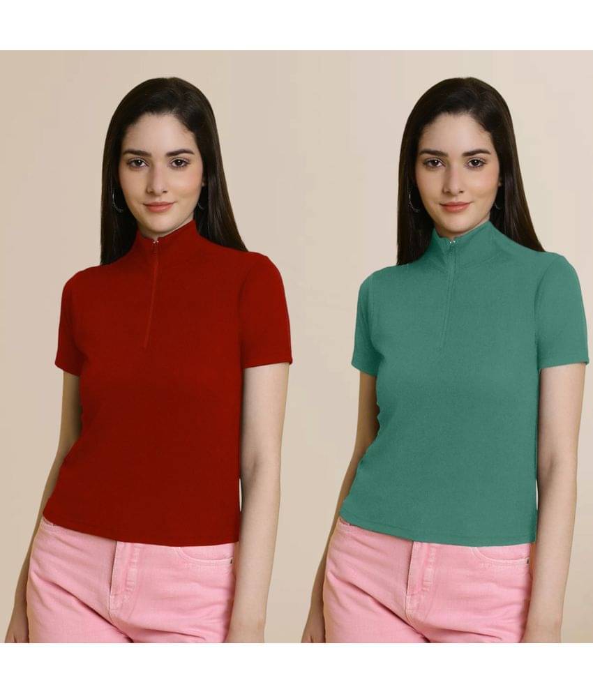 Fabflee Women's Polyester Crop Top ( Multi Color ) Fabflee Women's Polyester Crop Top ( Multi Color )