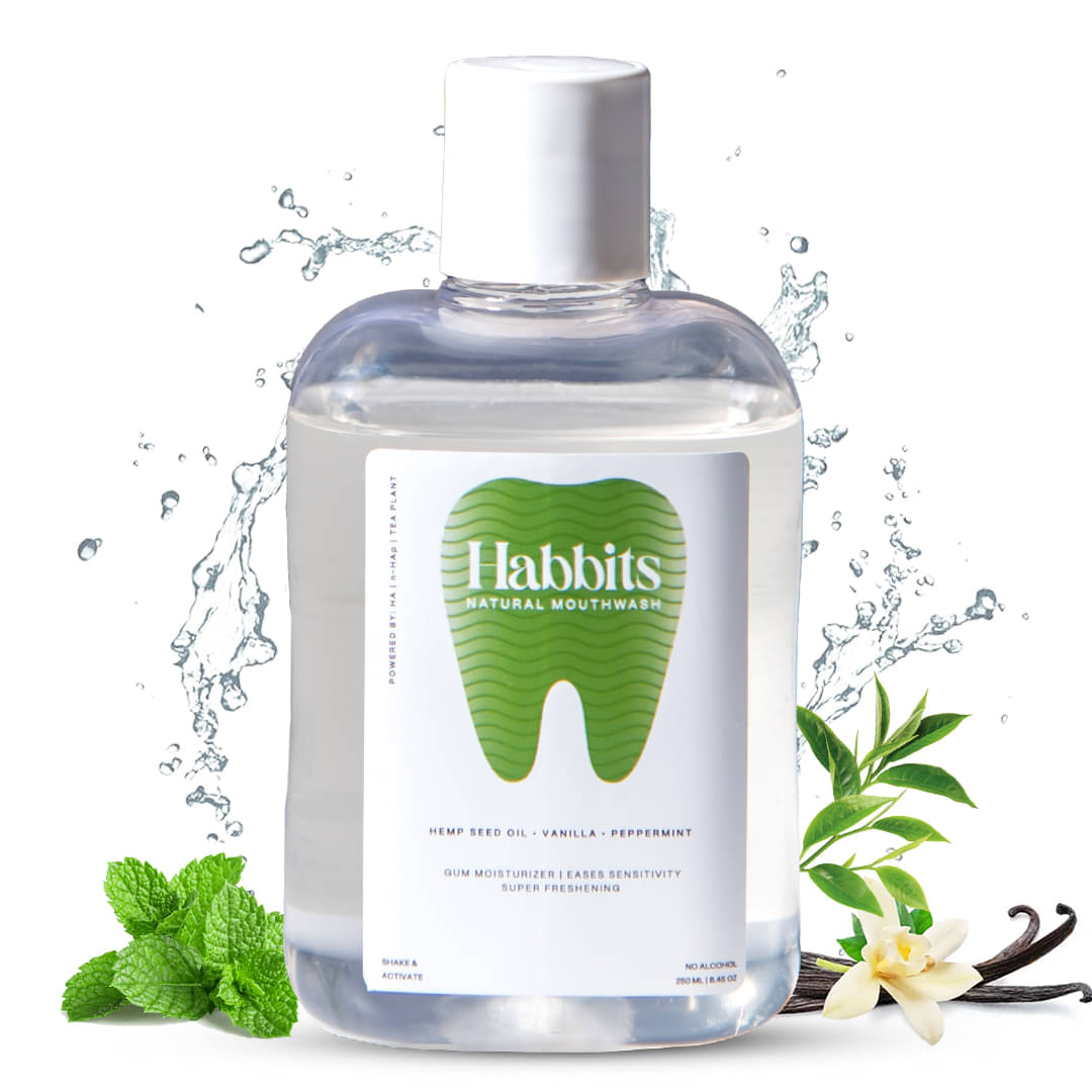 Habbits Mouthwash Liquid Vanilla & Mint 250 mL     			Habbits Mouthwash Liquid Vanilla & Mint 250 mL