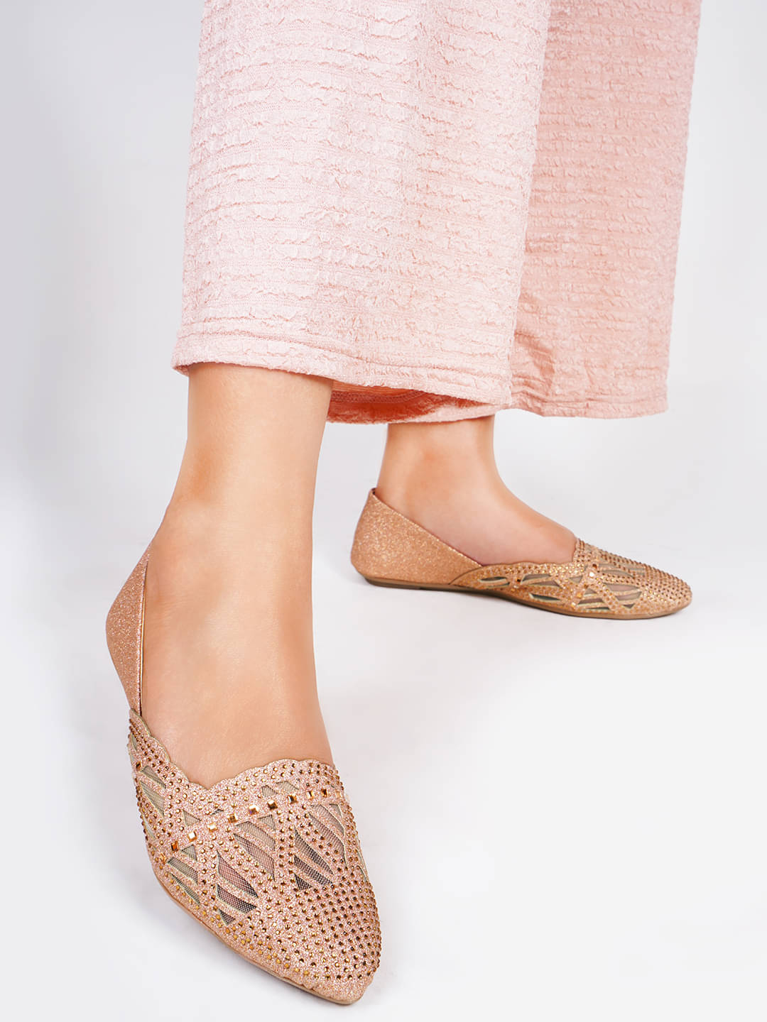     			JM Looks PeachPuff Women's Casual Ballerinas