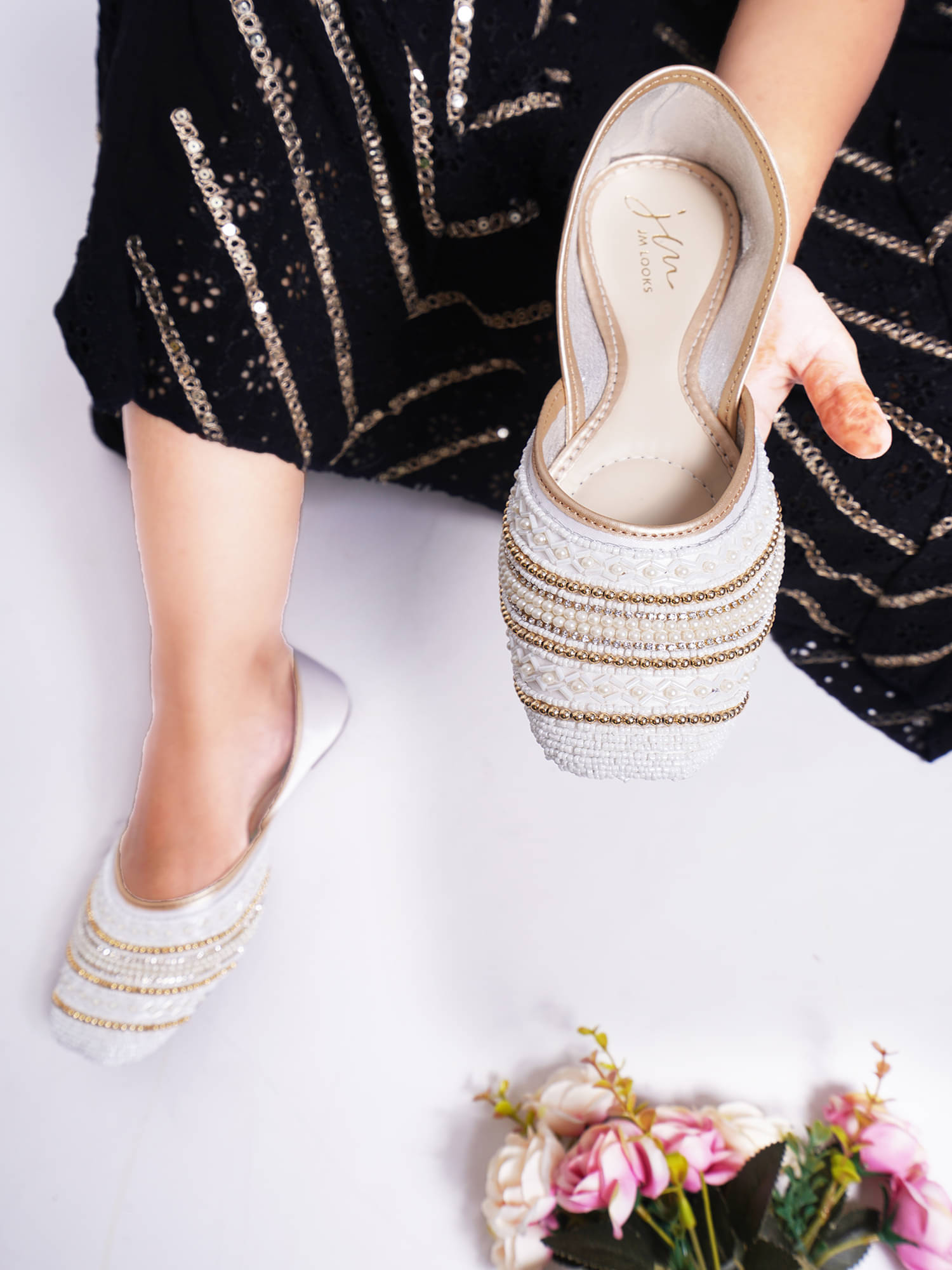 JM Looks White Women's Casual Ballerinas JM Looks White Women's Casual Ballerinas