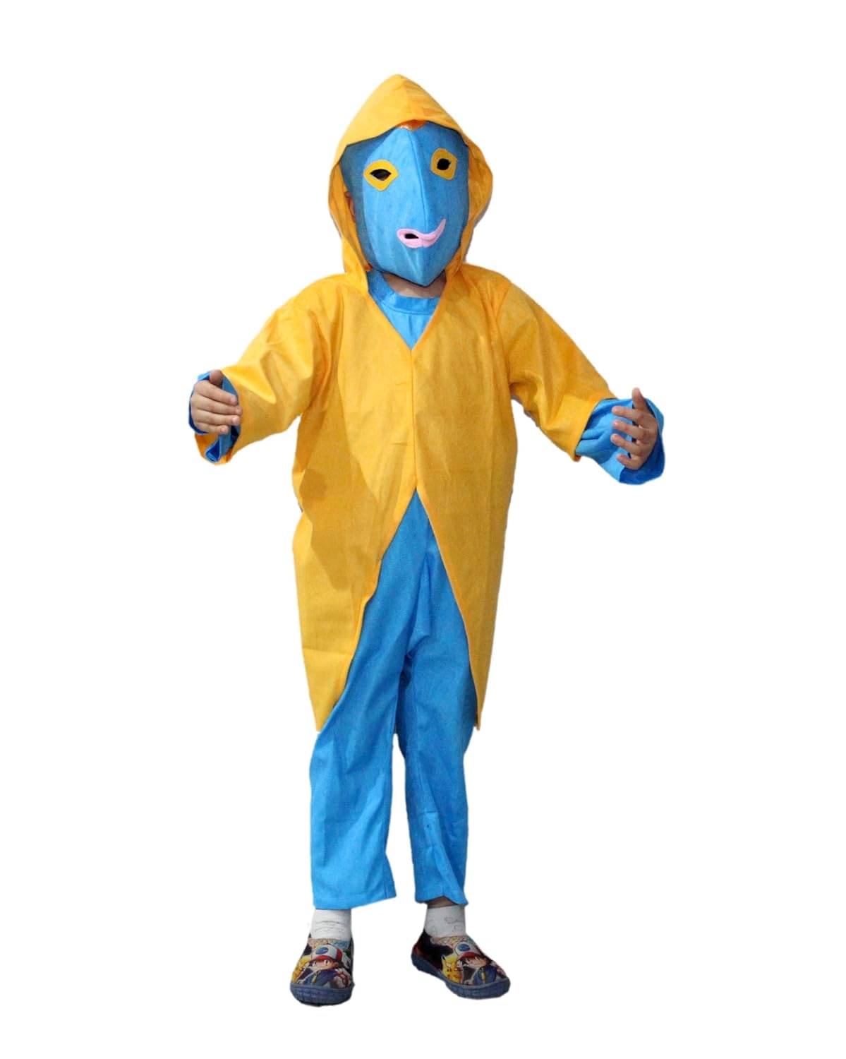 Kaku Fancy Dresses Alien Fancy Dresses Costume Blue For Boys and Girls 3-4 Years Kaku Fancy Dresses Alien Fancy Dresses Costume Blue For Boys and Girls 3-4 Years