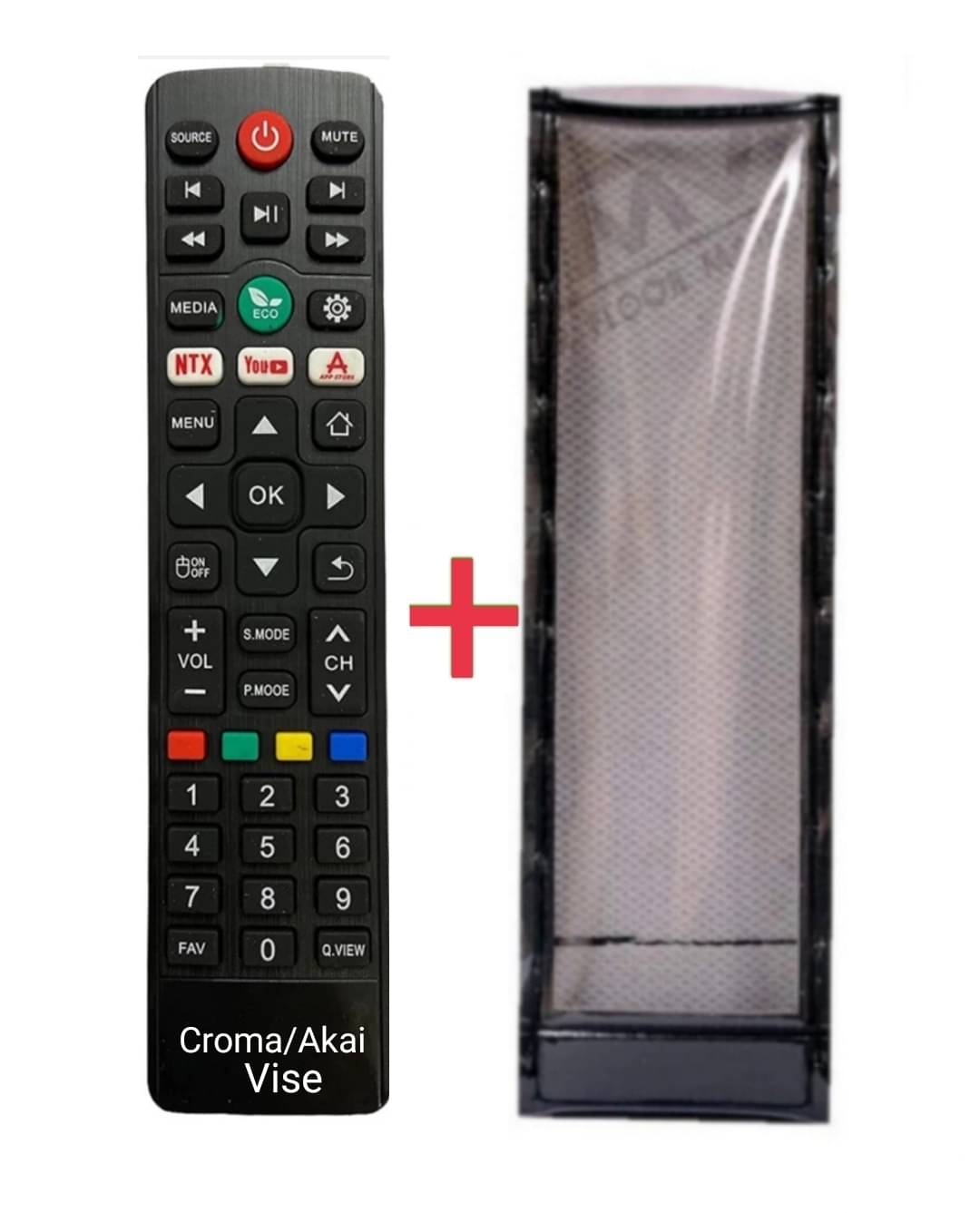     			SUGNESH C-24 New TvR-130  RC TV Remote Compatible with Croma/Akai/Vise/JVC