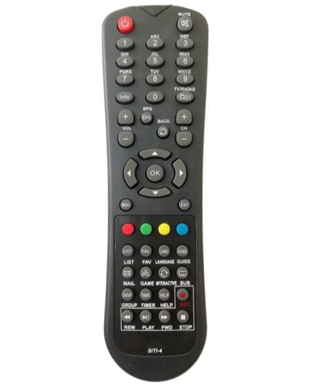    			SUGNESH New TvR-116 TV Remote Compatible with Siti Digital  set top box