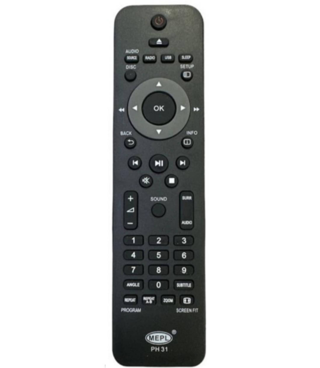     			SUGNESH New TvR-126 TV Remote Compatible with Philips DVD & Home theatre