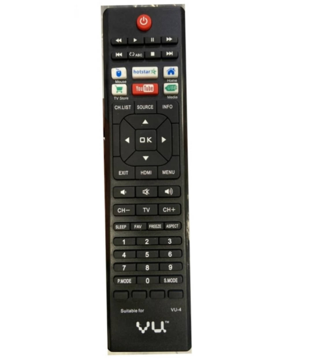     			SUGNESH New TvR-134 TV Remote Compatible with VU Smart led/lcd