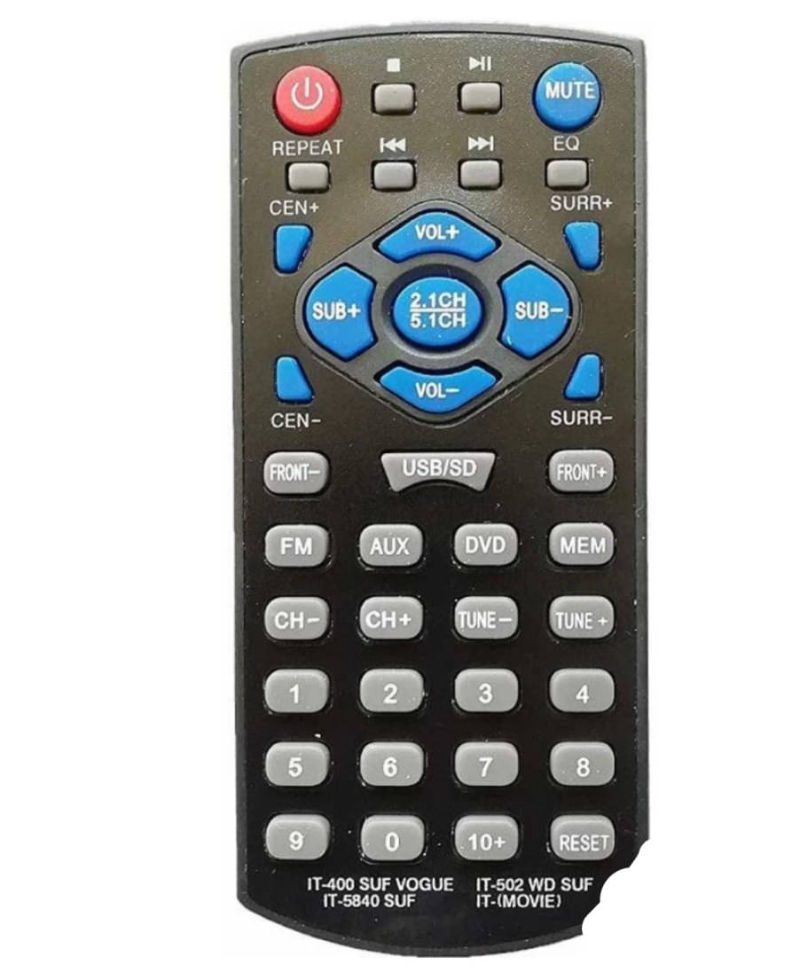     			SUGNESH New TvR-45 TV Remote Compatible with Intex Home theatre