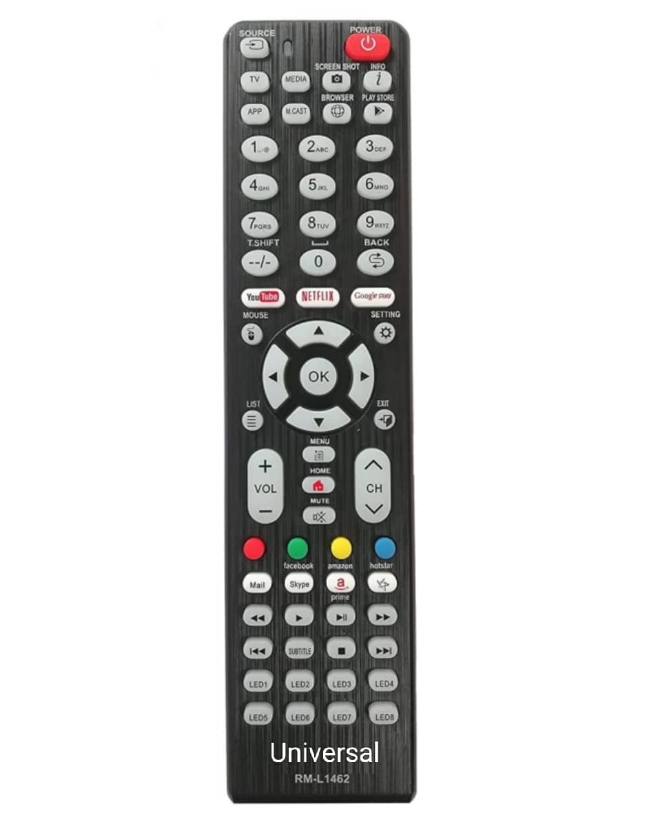 SUGNESH TVR Universal 1462 TV Remote Compatible with LED/LCD smart remote of