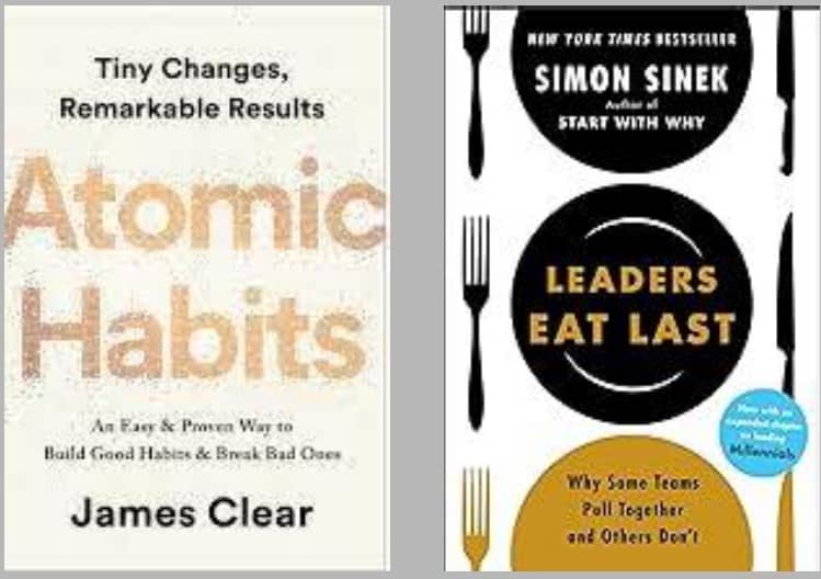 Atomic Habits + Leaders Eat Last - Stationery | Buy online on ZillyBuy