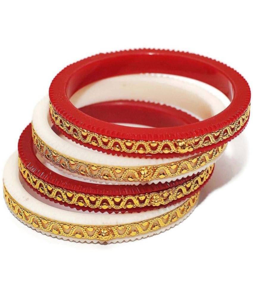 Bovzen Red Bangle ( Pack of 4 ) Bovzen Red Bangle ( Pack of 4 )