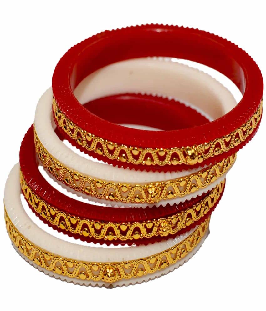 Bovzen White Bangle ( Pack of 4 ) - Bangles & Bracelets | Buy online on ZillyBuy