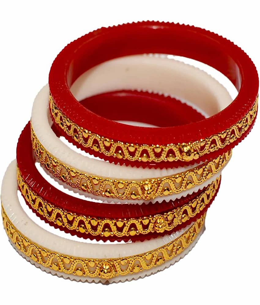 Bovzen White Bangle ( Pack of 4 ) - Bangles & Bracelets | Buy online on ZillyBuy
