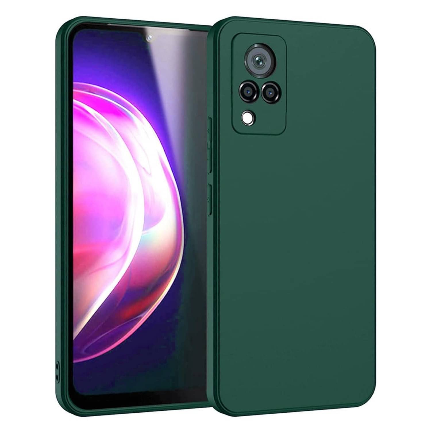     			Case Vault Covers Silicon Soft cases Compatible For Silicon Vivo V21 5G ( Pack of 1 )