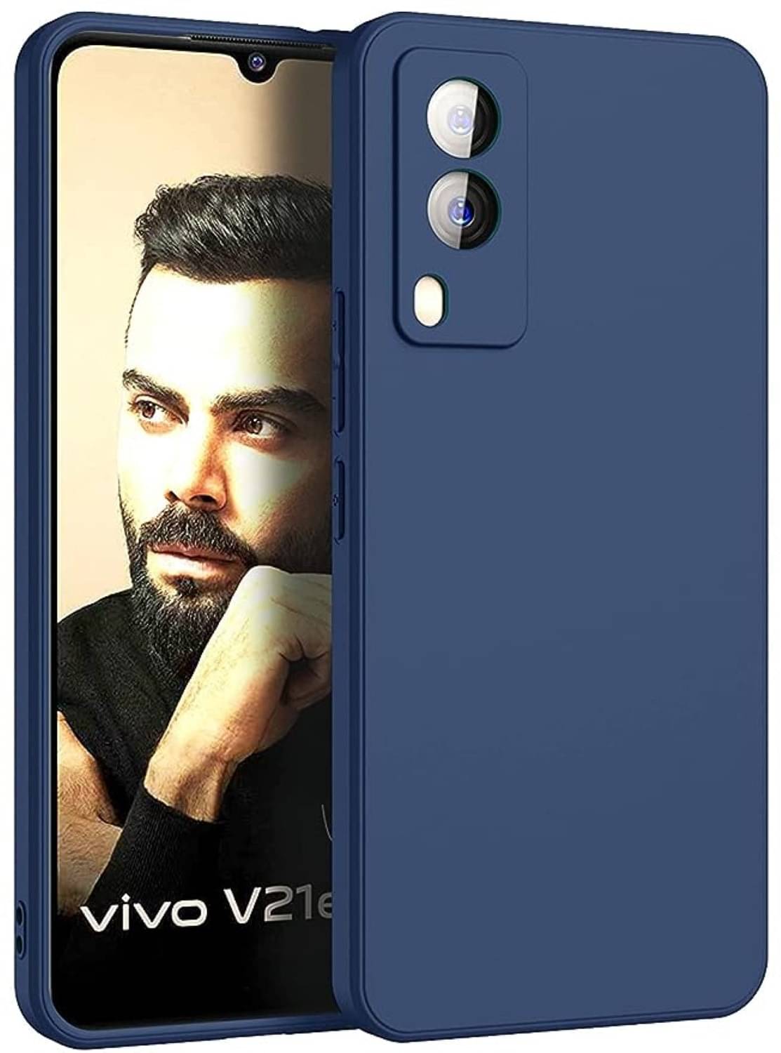     			Case Vault Covers Silicon Soft cases Compatible For Silicon Vivo V21e 5G ( Pack of 1 )