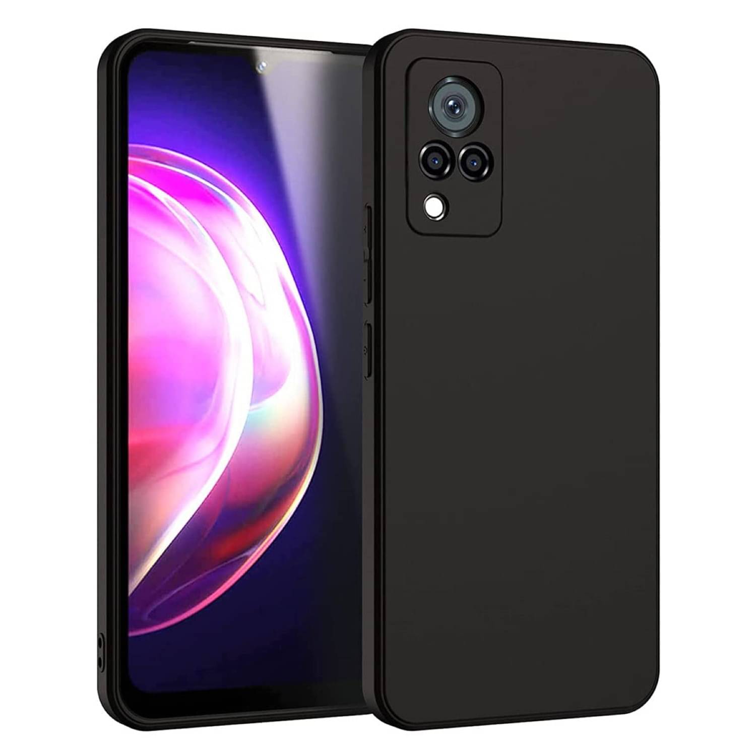     			Case Vault Covers Silicon Soft cases Compatible For Silicon Vivo V21 5G ( Pack of 1 )