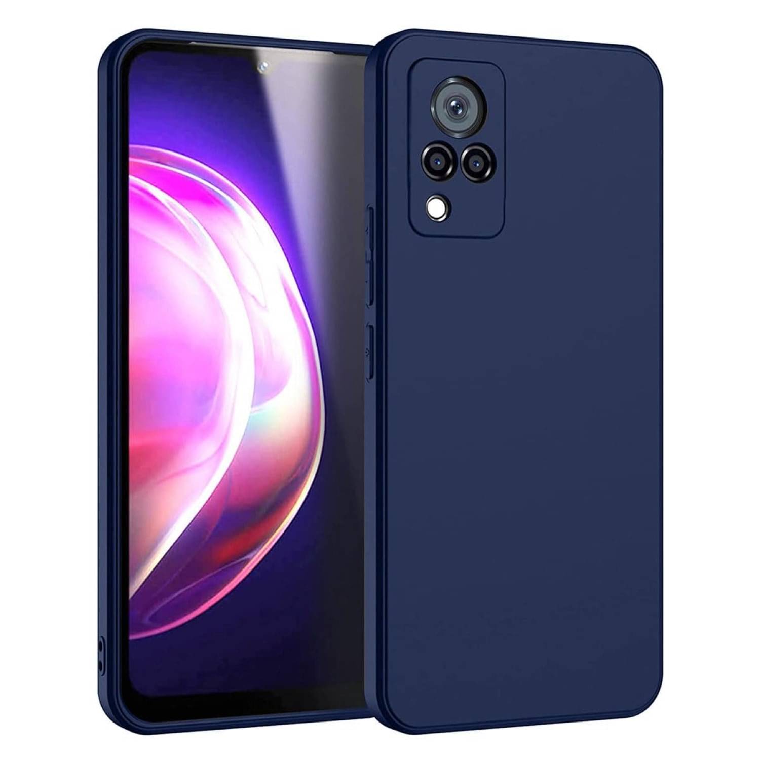     			Case Vault Covers Silicon Soft cases Compatible For Silicon Vivo V21 5G ( Pack of 1 )